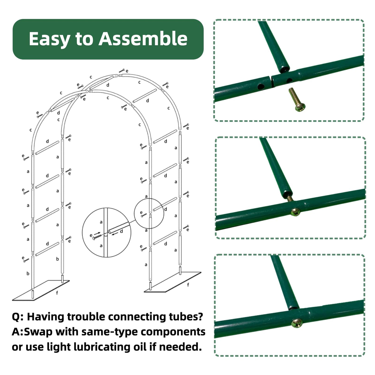 GreenGiggle easy-assembly arch for quick setup