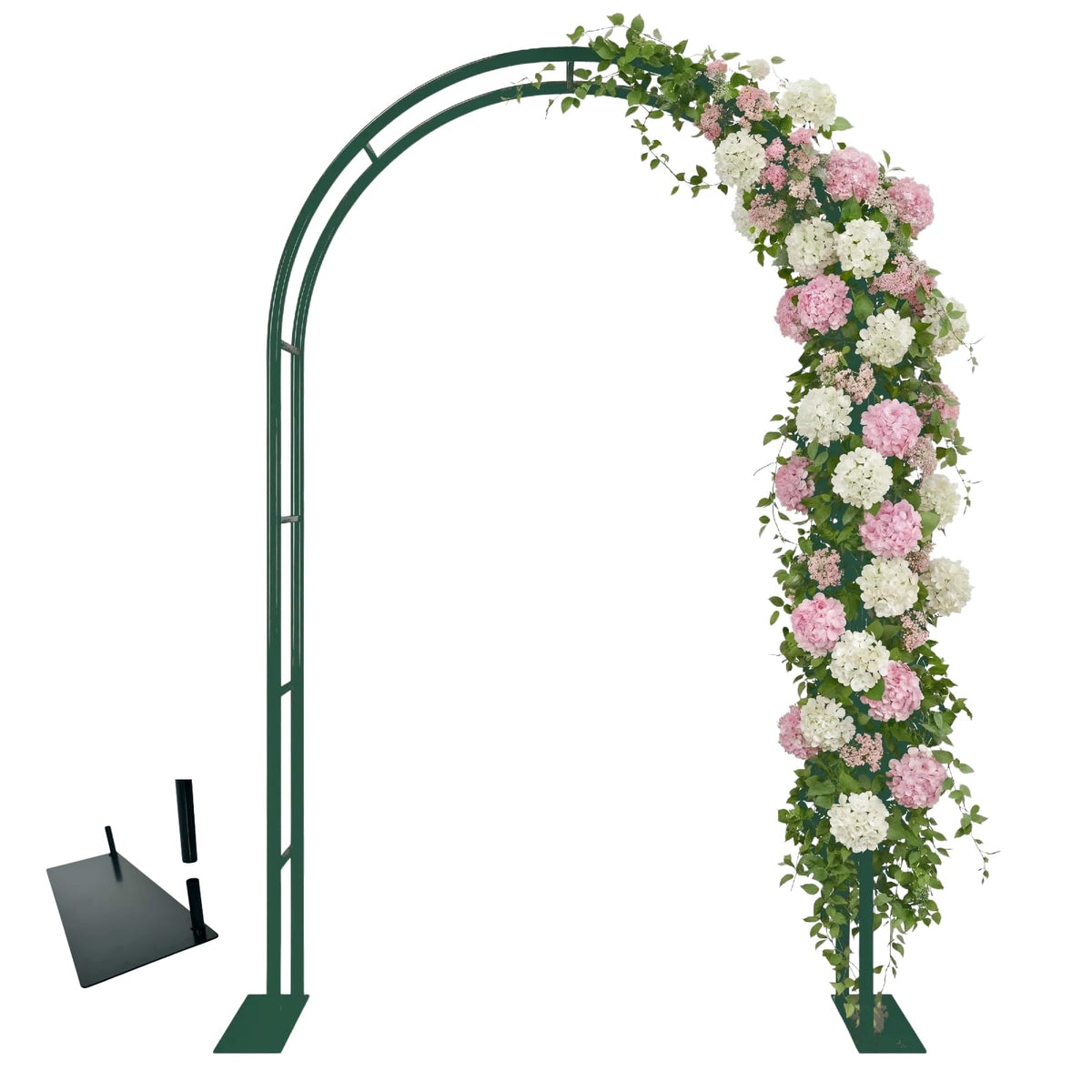 GreenGiggle thickened-tube garden arch with base for sturdy outdoor support