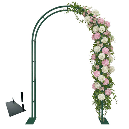 GreenGiggle thickened-tube garden arch with base for sturdy outdoor support