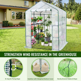 Greengro large interior space fits up to 24 pots for seeds.
