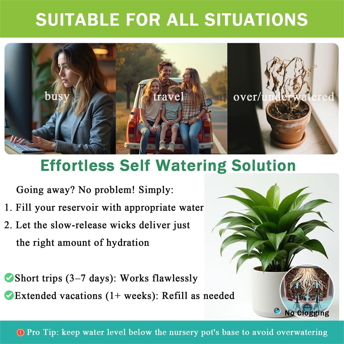 GreenShip durable ABS plastic supports indoor and outdoor use with fertilizers.