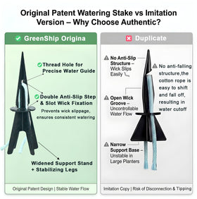 GreenShip wicking rope delivers slow-release hydration for busy plant owners.