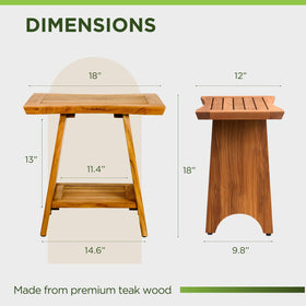GREENTEAK indoor or outdoor use shower bench ready for seasons