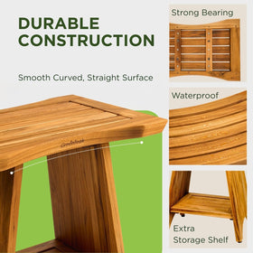 GREENTEAK upgraded non-slip safety system with adjustable feet