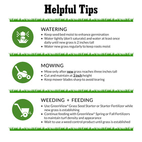 GreenView weed-free mix keeps bare spots clean and easy to overseed