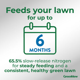 GreenView slow-release nitrogen granules provide long-lasting lawn nourishment