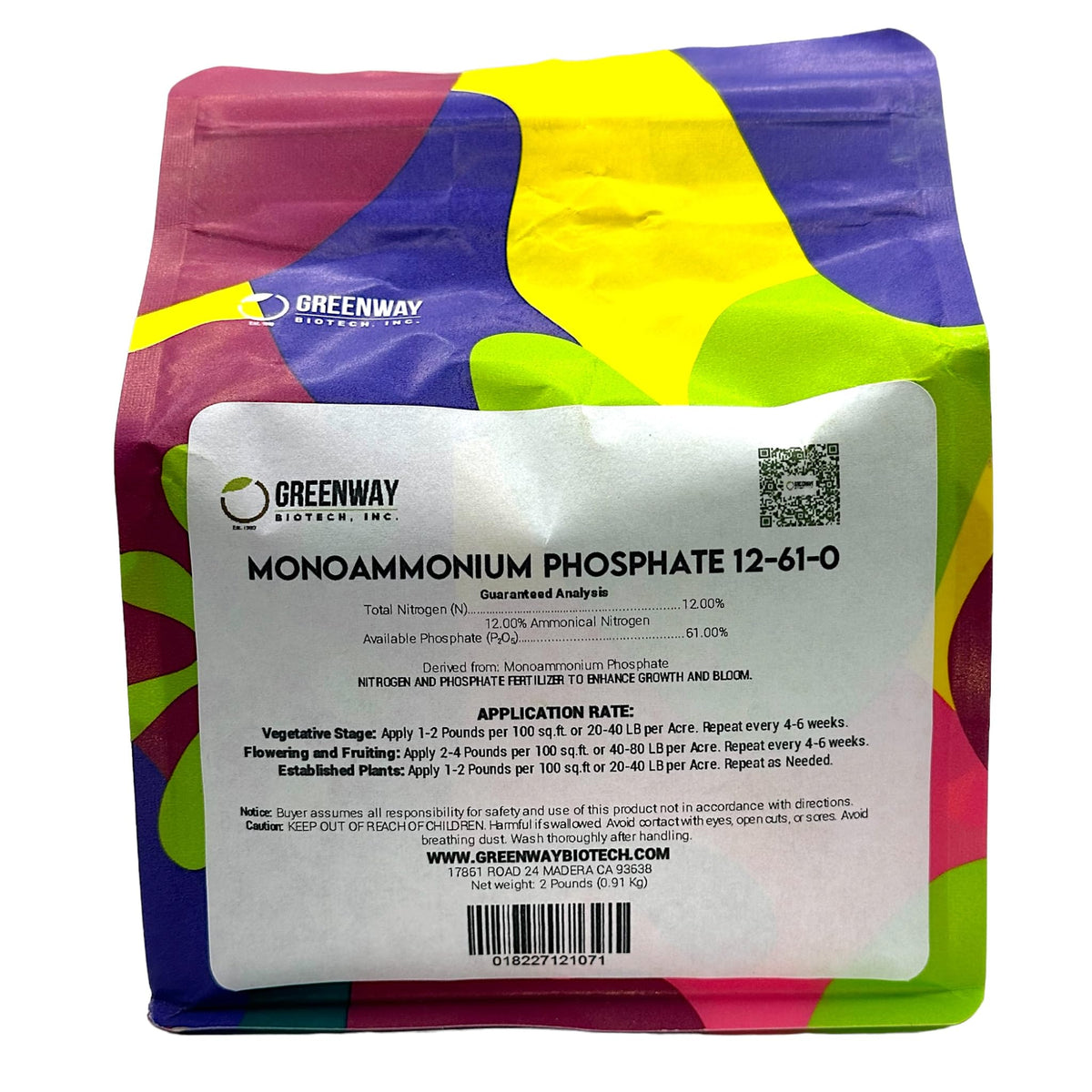 Greenway Biotech Monoammonium Phosphate bottle pour for fast nutrient uptake in hydroponics