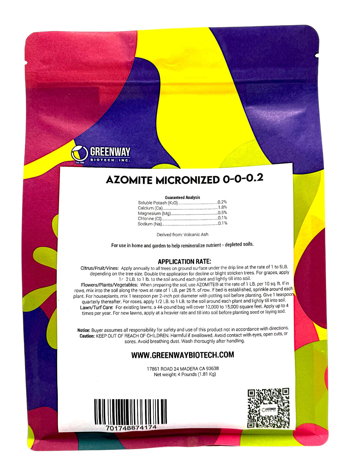 Greenway Biotech Azomite ground dust pouring into soil to boost trace minerals.