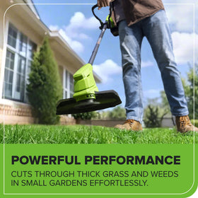 Greenworks 2Ah battery and charger power many tools in the 24V line.