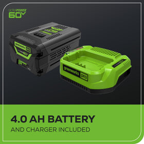 Includes 4.0Ah battery and charger for ready-to-use setup.