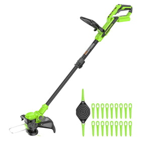 Greenworks 40V 13-inch trimmer edger for clean lawn edges.