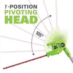 Greenworks 40V 3-piece aluminum shaft offers adjustable length