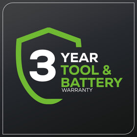 Greenworks 40V axial leaf blower in action on a patio clearing leaves