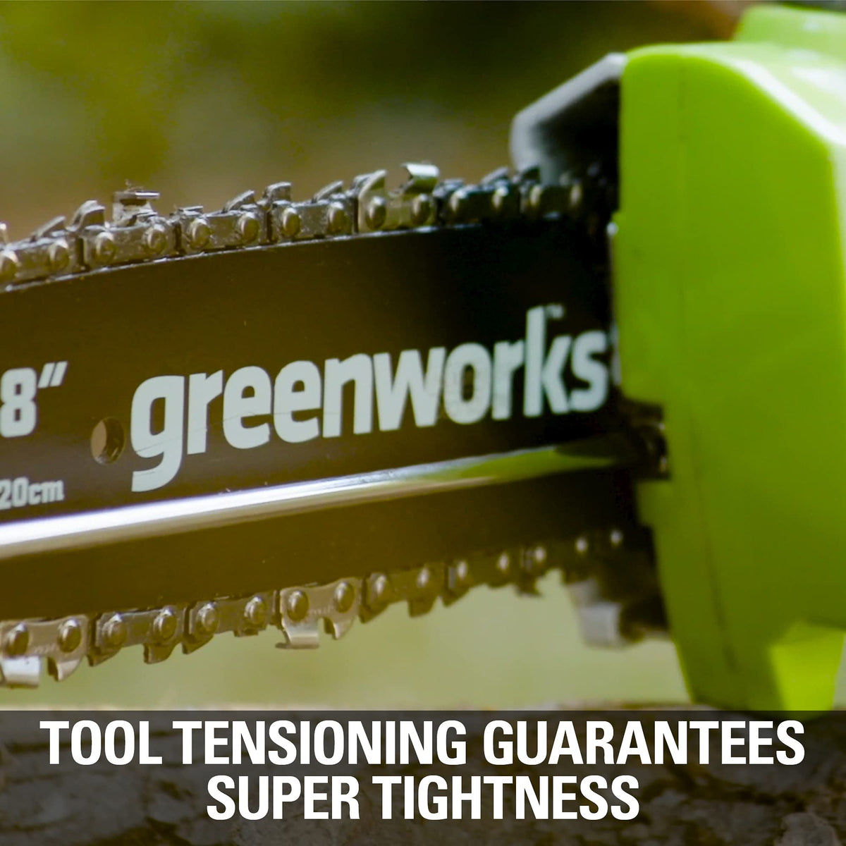 Greenworks 40V Hedge Trimmer 20-inch dual action blades for clean hedges