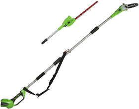 Greenworks 40V Polesaw 8-inch bar and chain enables precise limb trimming