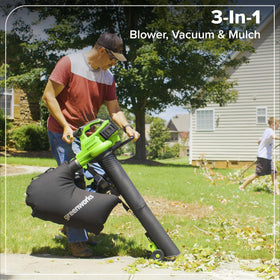 Large 45L cloth bagger for extended vacuuming
