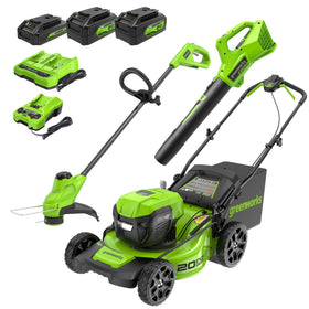 Greenworks 48V mower 20-inch steel deck for clean, precise cuts