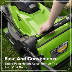 Greenworks 65W Type-C charger enabling fast battery recharges