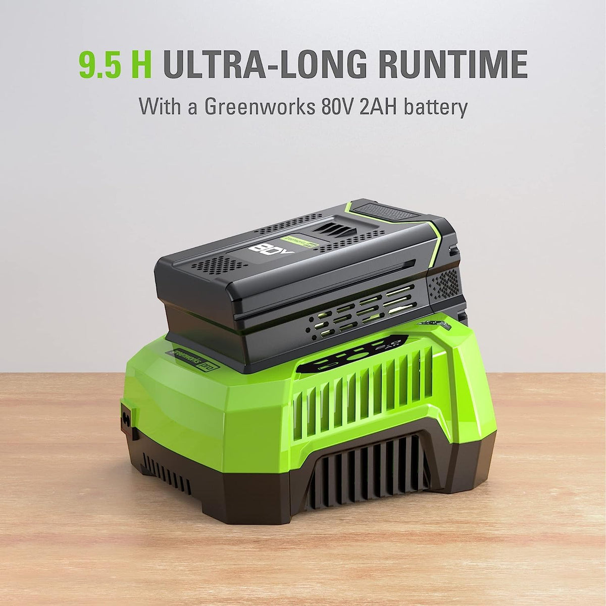 Greenworks backpack sprayer ergonomic design supports extended spraying.