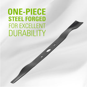 Greenworks blade length 19.69 inches ensures precise fit.