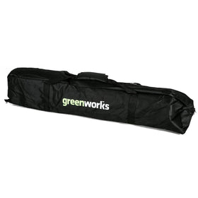 Greenworks universal pole saw carry case front view, protects gear during transport.