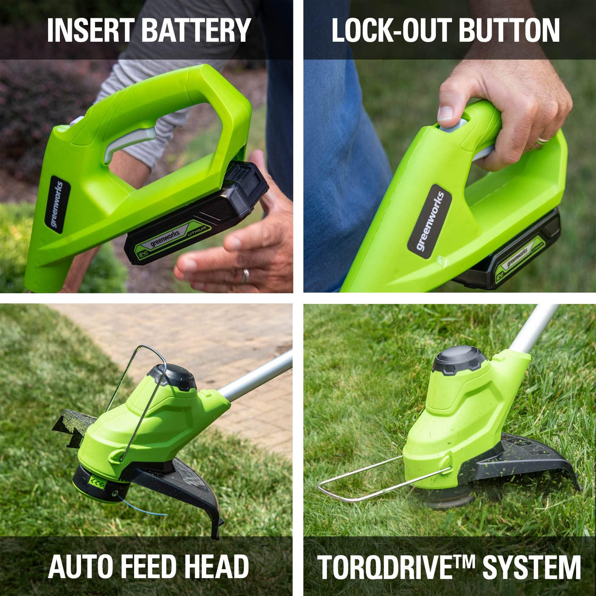 Greenworks dual USB charger powers two batteries simultaneously