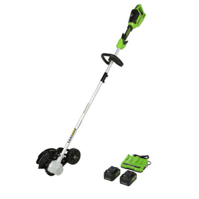 Greenworks edger with an 8-inch brushless motor delivering precise edging.