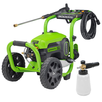 Greenworks foam cannon demonstrates even soap coverage on surfaces