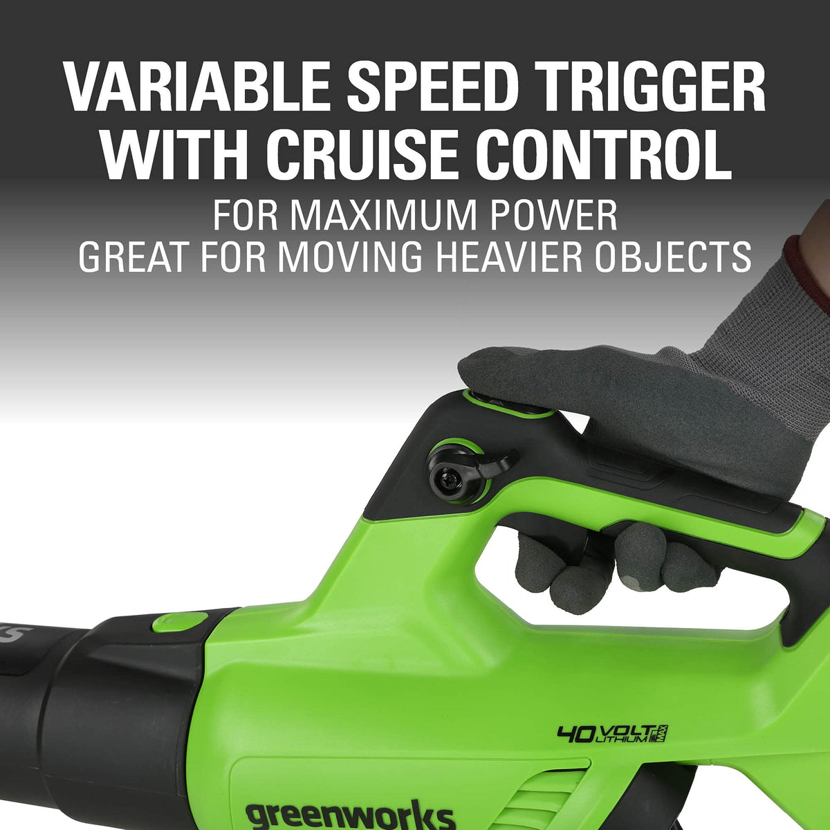 Includes 2.5Ah battery with Greenworks leaf blower kit