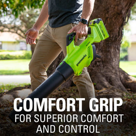 Fully equipped Greenworks leaf blower kit layout