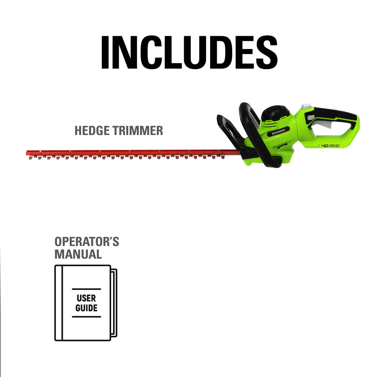 Greenworks lightweight design reduces user fatigue during yard work.