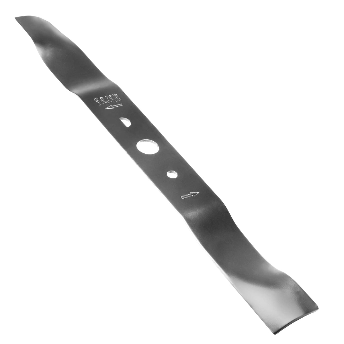 Greenworks replacement blade front view for 21-inch mowers, for clean cuts.