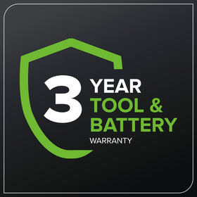 Greenworks tool-less chain tensioning simplifies maintenance and setup.