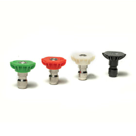 Greenworks universal nozzle tips 0-degree for powerful cleaning precision on tough surfaces.