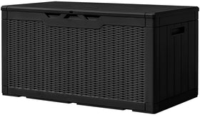 Greesum 100 gallon deck box in resin, ideal outdoor storage for tools and gear