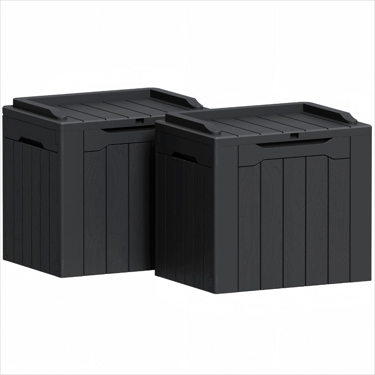 Greesum 31-gallon deck box for outdoor storage keeps patio items organized and accessible.