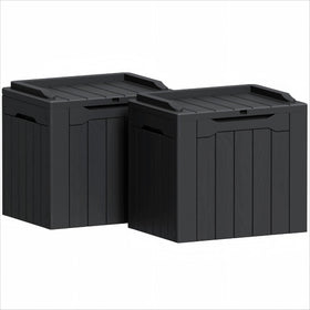 Greesum 31-gallon deck box for outdoor storage keeps patio items organized and accessible.
