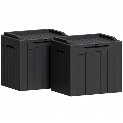 Greesum 31-gallon deck box for outdoor storage keeps patio items organized and accessible.