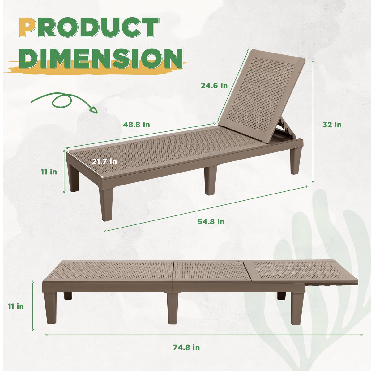 Greesum grid design enhances ventilation for cooler, more comfortable lounging.