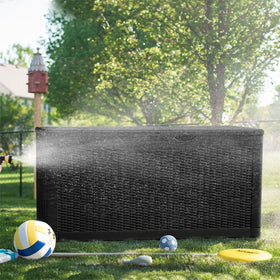 Greesum imitation rattan texture finish on deck box for stylish outdoor look