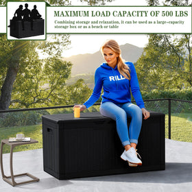 Greesum lockable lid for secure outdoor storage of belongings