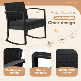 Greesum compact set fits small spaces while inviting cozy conversations.