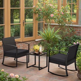 Greesum weather-resistant wicker maintains elegant look across seasons.