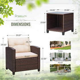 Weather-resistant rattan construction stands up to sun and rain