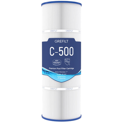 Grefilt C500 pool filter cartridge main shot for easy pool maintenance