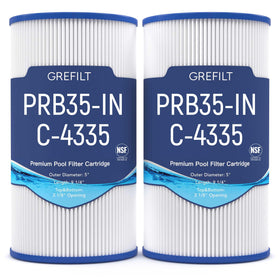 Grefilt hot tub filter compatible with Pleatco PRB35-IN for clean spa water