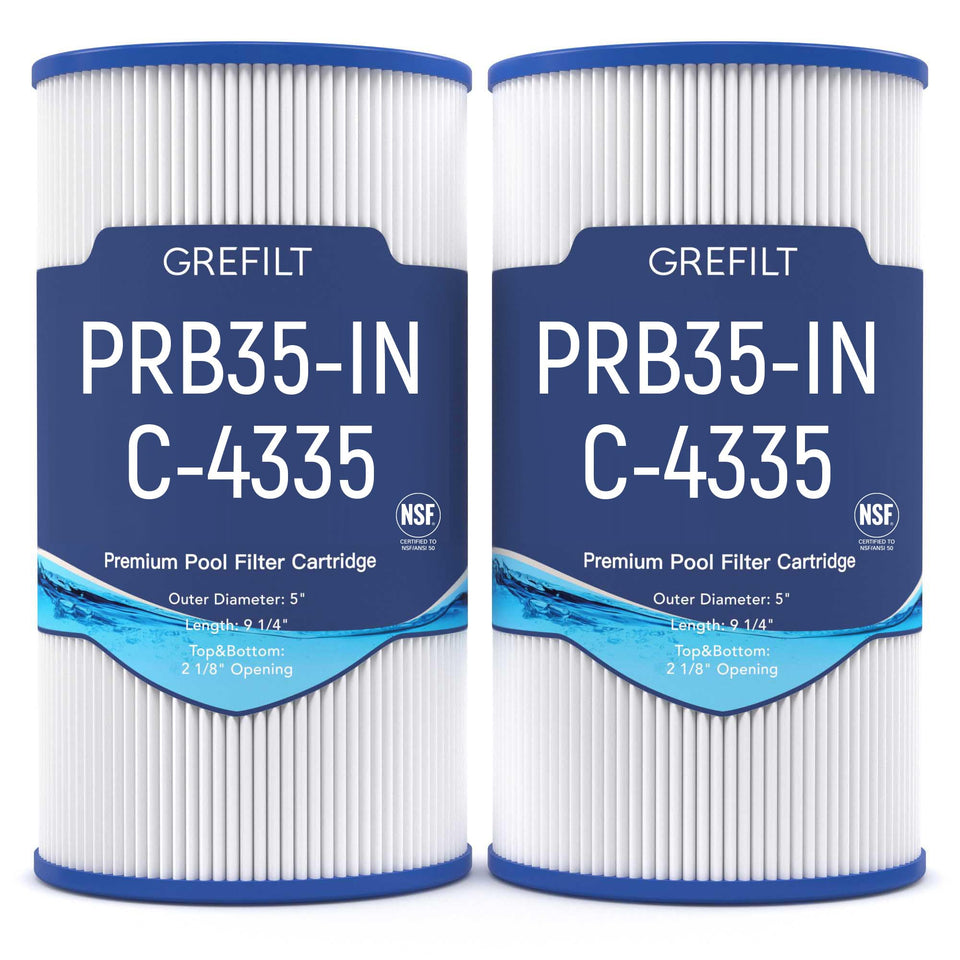 Grefilt hot tub filter compatible with Pleatco PRB35-IN for clean spa water