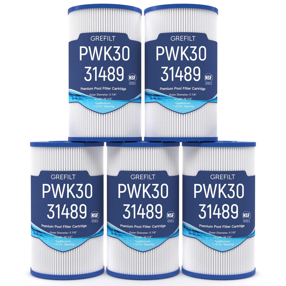 Grefilt PWK30 hot tub filter 5-pack for easy replacement and clear water.