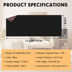 Grefinity Marine Carpet non-slip TPE back for stable footing on decks