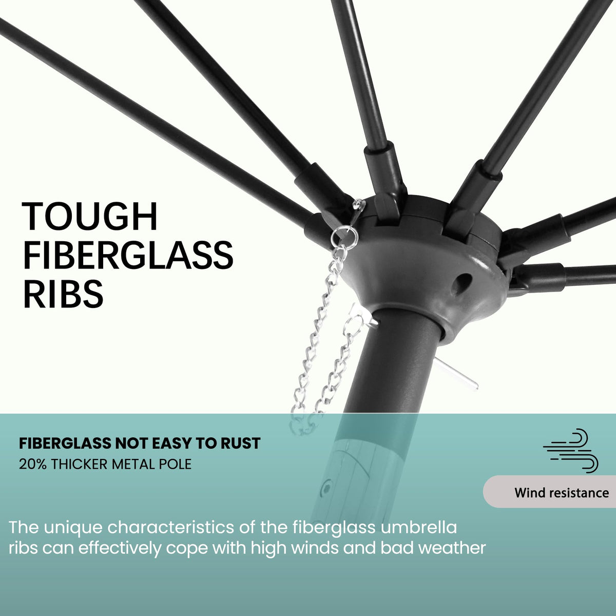 GREFORG steel pole reinforces canopy structure for durability
